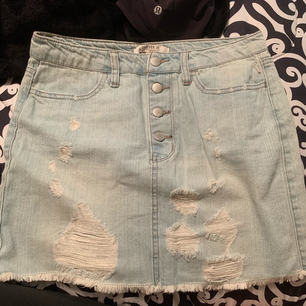 Forever 21 jean skirt!!